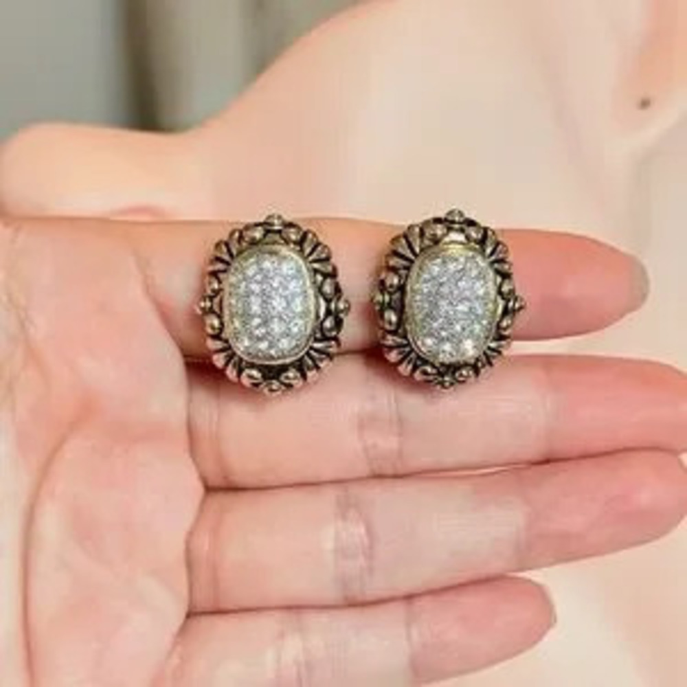 Elegant Gold Clip-On Earrings